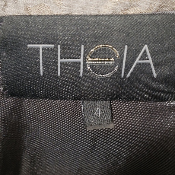 THEIA CAP SLEEVE COCKTAIL DRESS - Picture 4 of 4